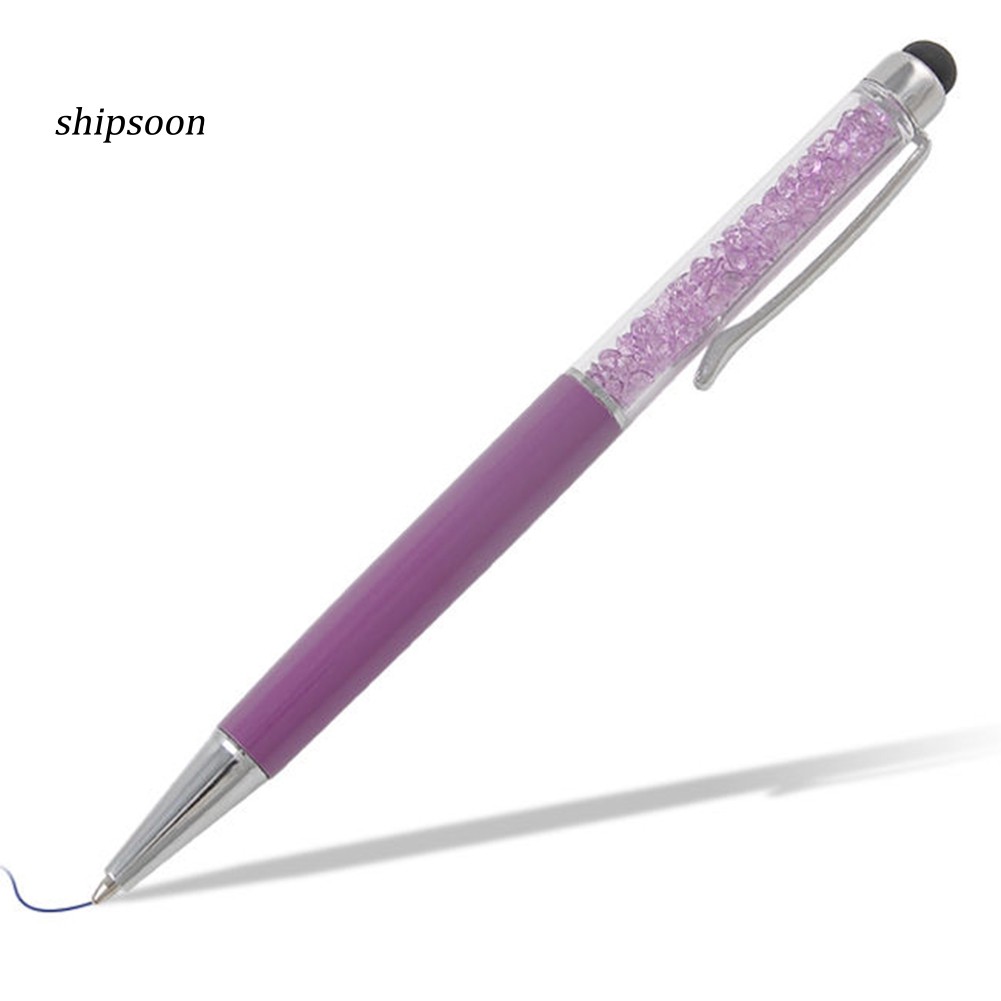 Bút tương tác màn hình cảm ứng 2 trong 1 thiết kế đính kim cương giả lấp lánh dành cho iphone/máy tính bảng