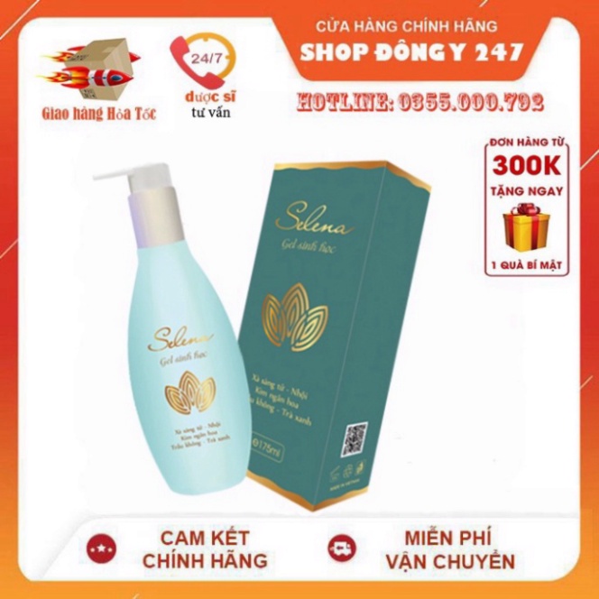 Gel sinh học hương nước hoa Pháp Selena (175ml)- Vệ sinh - Kháng khuẩn - Làm hồng vùng kín nam nữ.