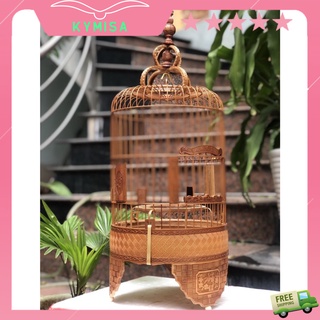 LỒNG CHIM KHUYÊN KYMISA LỒNG CHIM ĐỤC BẰNG TRE ĐẸP