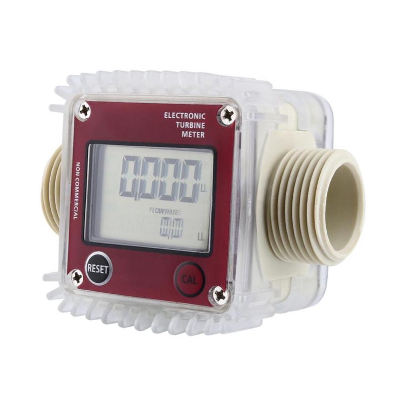 Đồng hồ đo lưu lượng nhiên liệu diesel kỹ thuật số K24 cho nước/ hóa chất 2 màu 2.3-3.3V 10-120l/phút