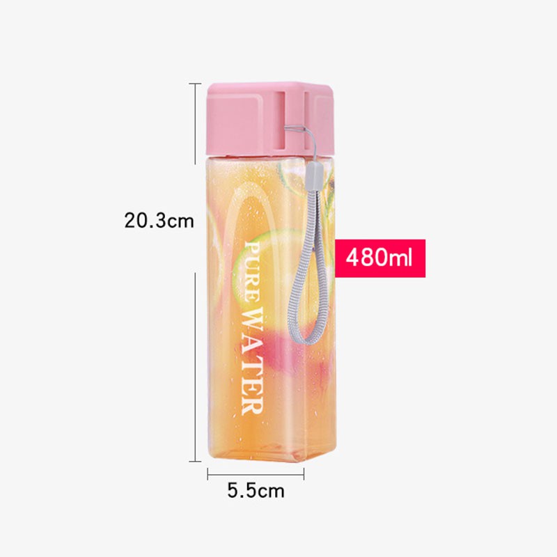 [FREESHIP] Bình nước nhựa trong suốt cho trẻ em, học sinh, bình nước thể thao B2