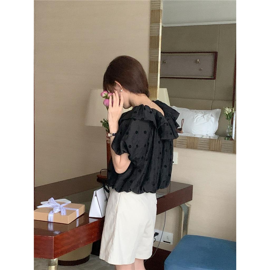 Áo Sơ Mi Tencel Chấm Bi Lãng Mạn 52583