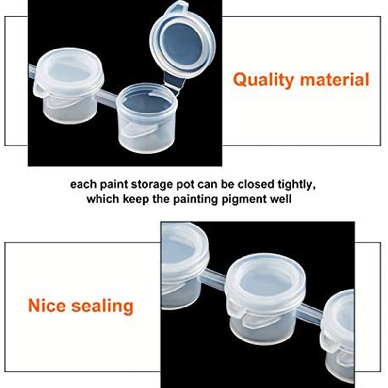 Bộ 80 Chậu Rỗng Mini 480 Dải Sơn Màu Vẽ Nghệ Thuật (3Ml)