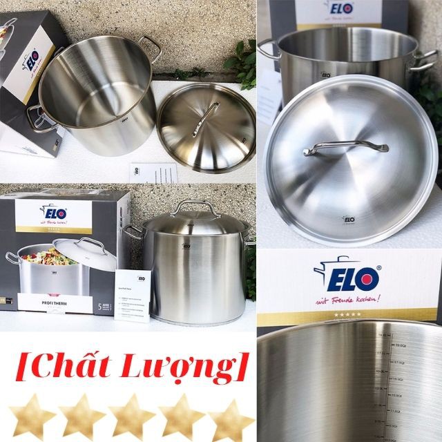 Nồi Luộc Gà Profi Therm, size 32cm, Dung Tích 19 Lít, Nồi Bếp Từ 3 Lớp Inox 304 Đáy Liền