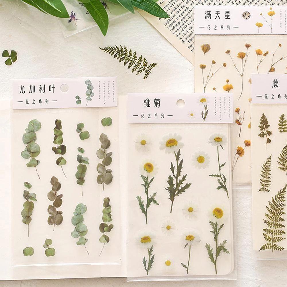 Miếng Dán Trang Trí Hình Hoa Cúc Và Chữ Iris