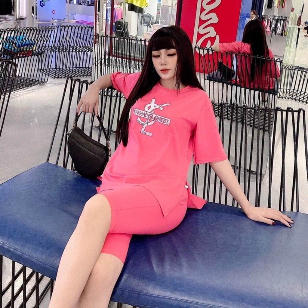 Đồ bộ nữ chất cotton 100% co dãn đanh mịn quần ngố lửng YSL001 | BigBuy360 - bigbuy360.vn