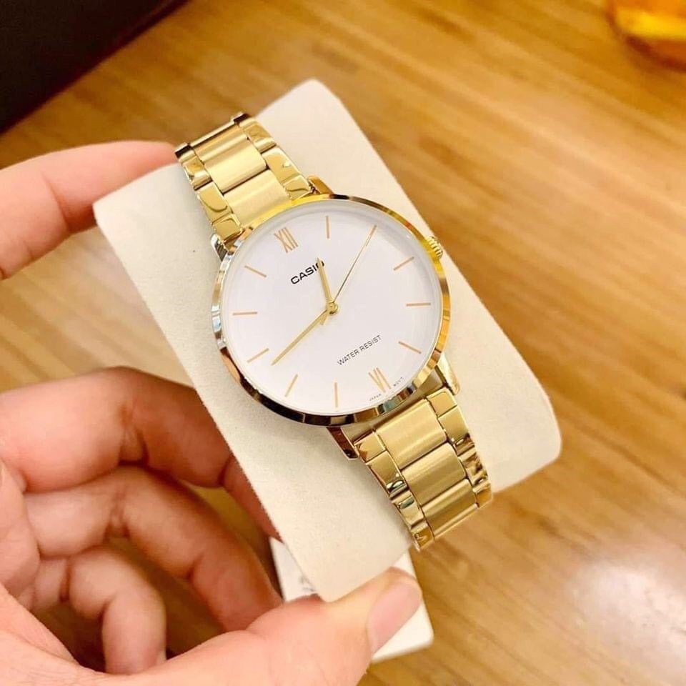 Đồng hồ nam dây kim loại Casio Anh Khuê MTP-VT01G-7BUDF