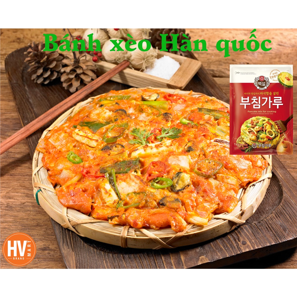 [Hàng Bán Chạy] Bột Bánh Xèo Pajeon Beksul Hàn Quốc 1kg 부침가루