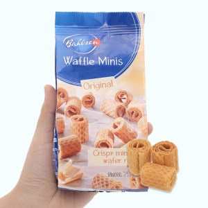Bánh xốp cuộn giòn minis Bahlsen Đức bơ, cacao 75g