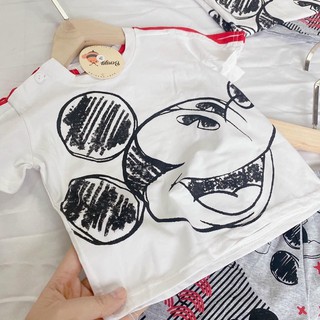 Set micky trắng bé trai