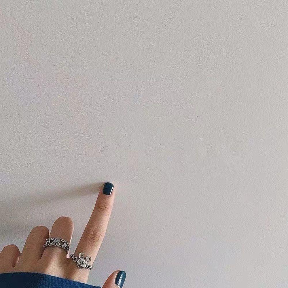 JARRED Nhẫn Hở Họa Tiết Dây Xích Cổ Điển Có Thể Điều Chỉnh