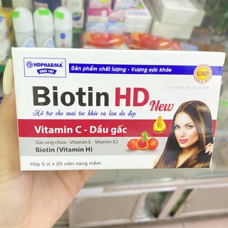Viên uống Biotin HD new - Cho mái tóc khỏe và làn da đẹp
