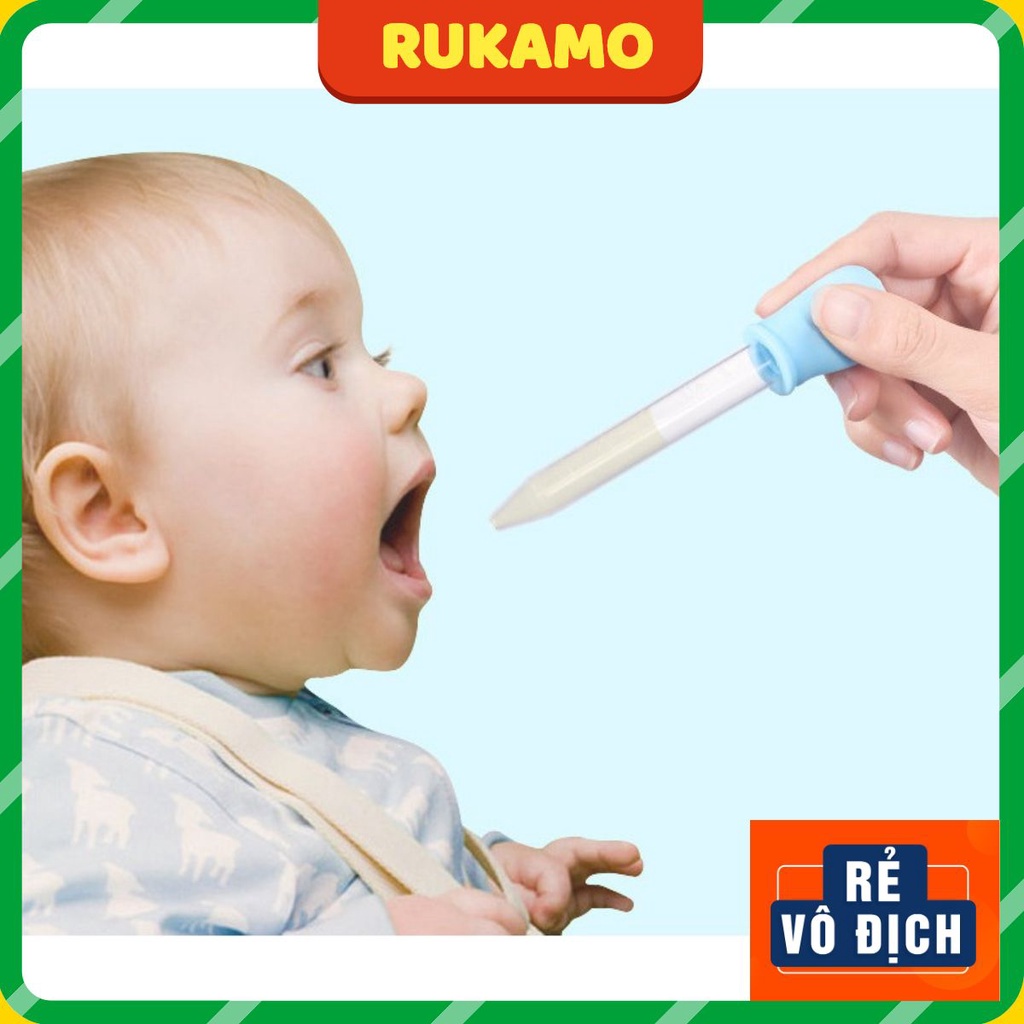 Ống bón sữa nhỏ thuốc cho bé chống sặc không chịu bú bình an toàn RUKAMO CS10