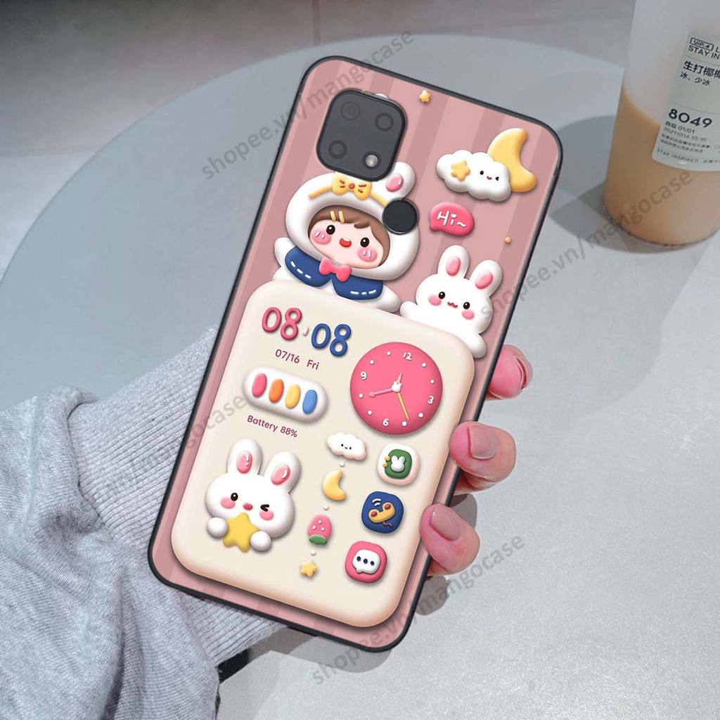 Ốp lưng Xiaomi Redmi 10C hình gấu, thỏ, đồng hồ cute dễ thương