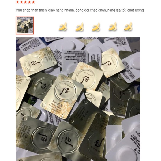 Cao nám Whoo Radiant White Ultimate Correcto giúp mờ các vết thâm sạm nám, tàn nhang dưỡng trắng đều màu da - vỉ 1ml