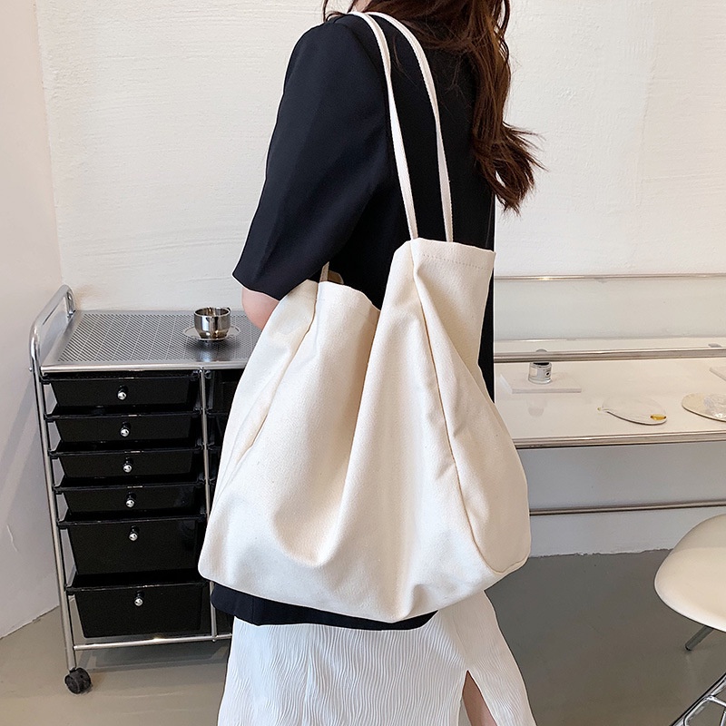 Túi Xách Đeo Vai Vải Bạt Ngăn Chứa Rộng Thời Trang Hè Năng Động Dành Cho Nữ 2022