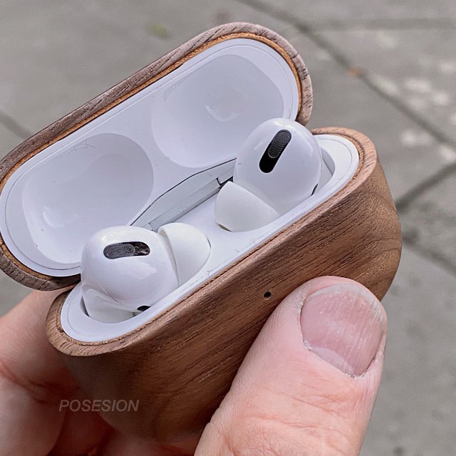 Case Airpods Pro bằng gỗ lót da ốp Airpods 1 2 cao cấp | BigBuy360 - bigbuy360.vn