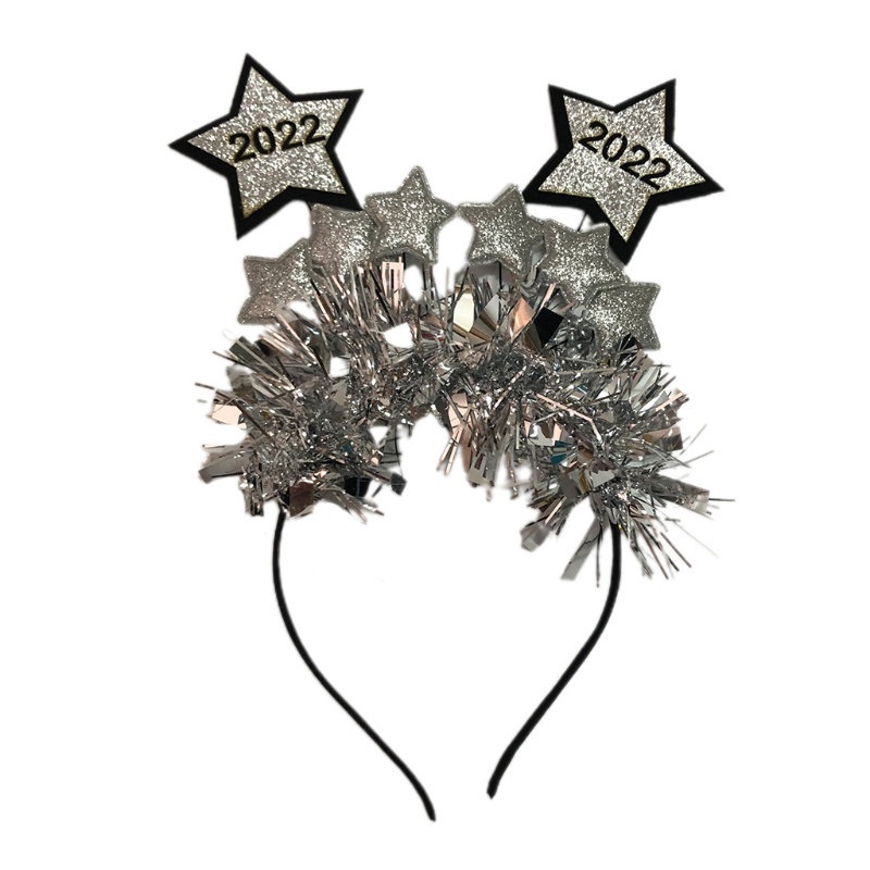 Cài Tóc Hình Ngôi Sao Năm Mới 2022 Đính Kim Sa Lấp Lánh