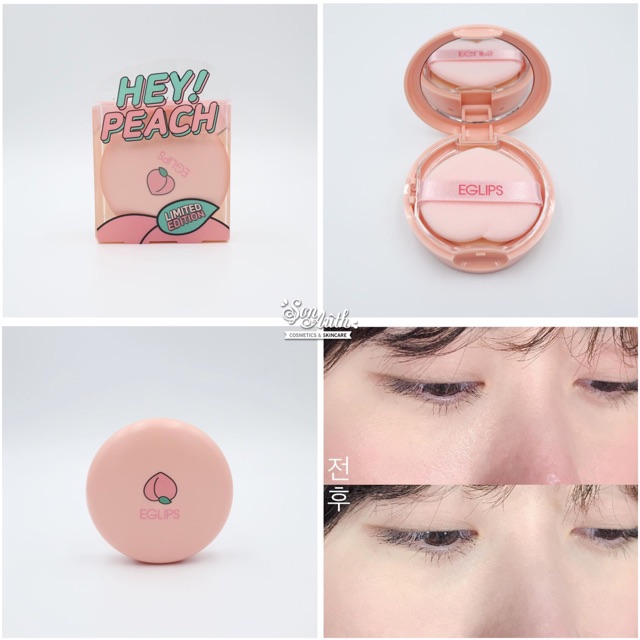 PHẤN PHỦ KIỀM DẦU Eglips Blur Power Pact Peach Edition