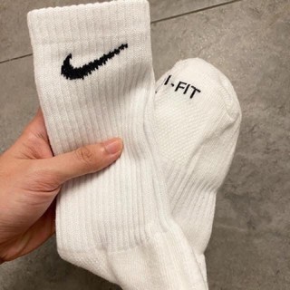 Vớ/ Tất Nike Everyday Plus Cổ Cao (Đen/Trắng)