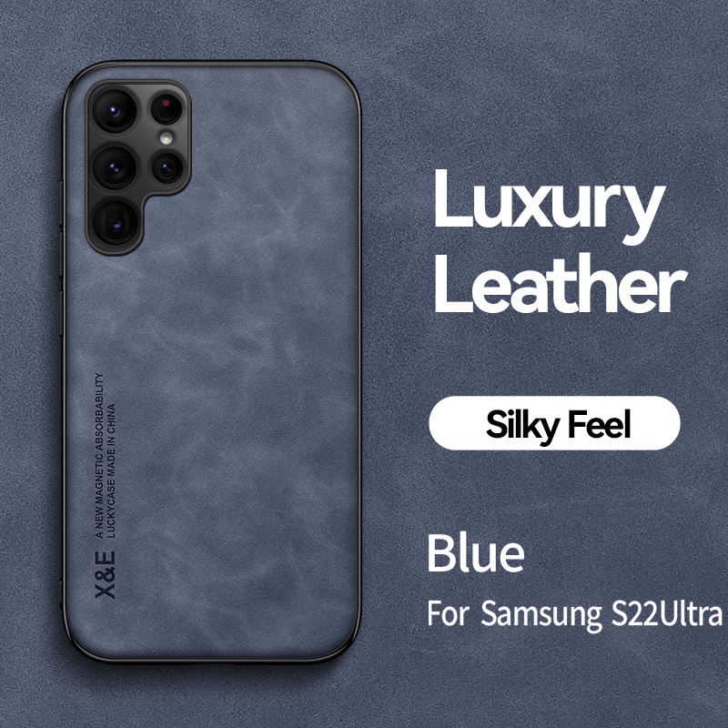 Ốp Điện Thoại Da Cừu Từ Tính Chống Sốc Cho Samsung Galaxy S20 FE 5G SS21 FE S22 Ultra S21+ Plus S 20 Ultra S22+ 5G S22 Plus S20
