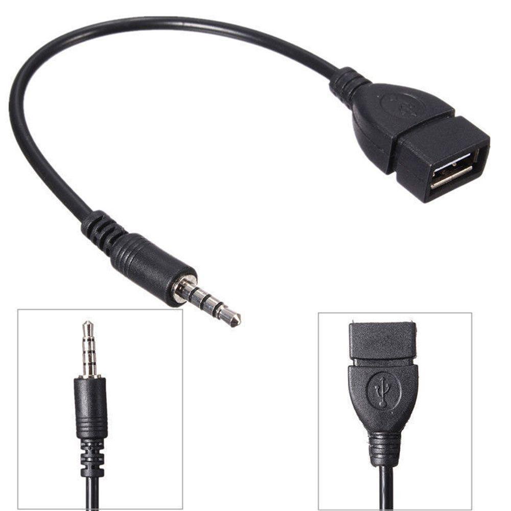 Bộ 4 Dây Cáp Âm Thanh Nối Dài Cổng USB Cho Xe Hơi