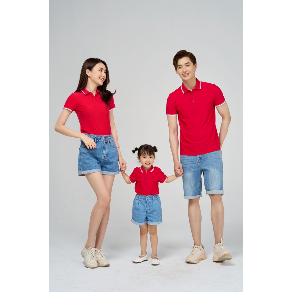 Combo 4 hoặc 3 áo polo gia đình YODY Thoáng Mát Thấm Hút Mồ Hôi Khử Mùi Tốt APM-APN