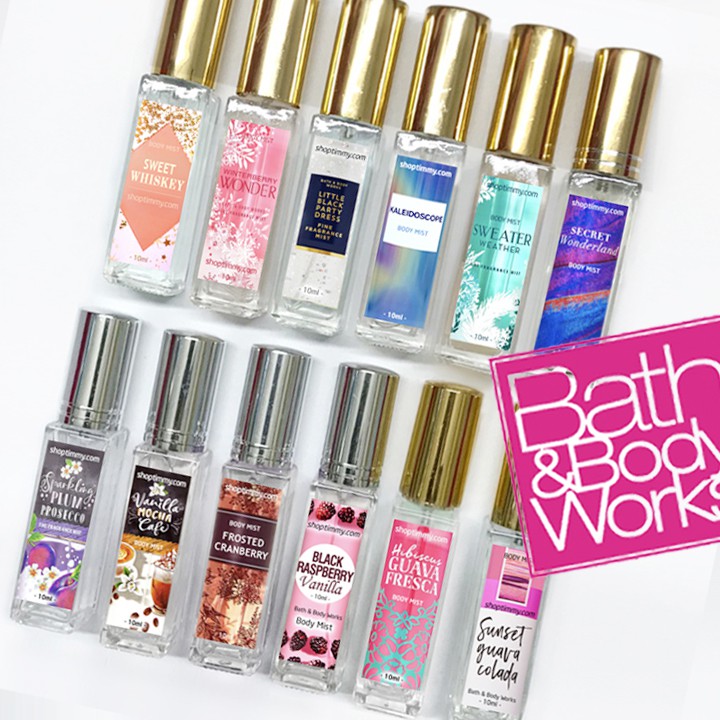 Mẫu thử xịt thơm dưỡng ẩm body mist Bath & Body Works (nhóm5)