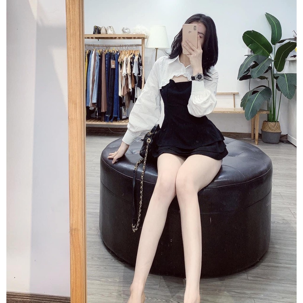 Áo sơ mi nữ dài tay Loại 1 thiết kế phối bèo tay bồng tiểu thư siêu xinh, Áo kiểu nữ công sở trẻ trung thanh lịch