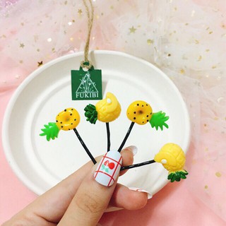 CỘT TÓC, KẸP TĂM DỨA NHỎ ẢNH THẬT