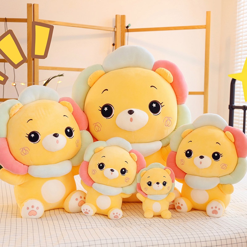 AIXINI ✨68cm Sunshine Lion Plush Toy Plushie Pillow Dolls Cute Soft Lion Stuffed Toy Stuffed Animals Kawaii Anime Plush Kid Child Gift