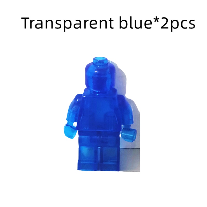 Set 2 Mô Hình Đồ Chơi Trong Suốt Màu Vàng Nâu Cho Bé MOC