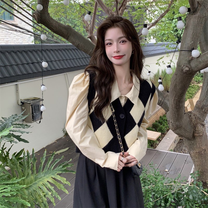 Set áo sơ mi tay dài màu sắc dễ thương xinh xắn cao cấp | BigBuy360 - bigbuy360.vn