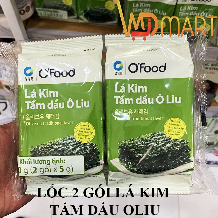 LỐC 2 GÓI 5G LÁ KIM ĂN LIỀN TẨM DẦU OLIU O'SFOOD