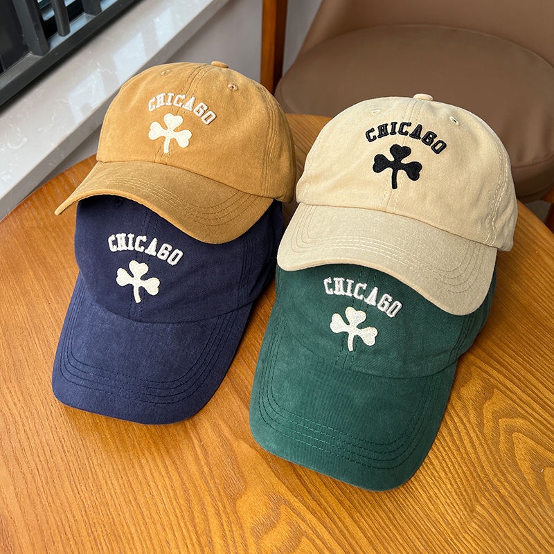 Nón Lưỡi Trai Mềm Thêu Chữ Cá Tính Theo Phong Cách Hàn Quốc