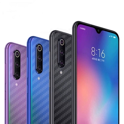 Miếng dán carbon cho Xiaomi Mi 10 9 8 9SE SE 10T 9T CC9 CC9e Note 10 Pro A3 Lite 5G