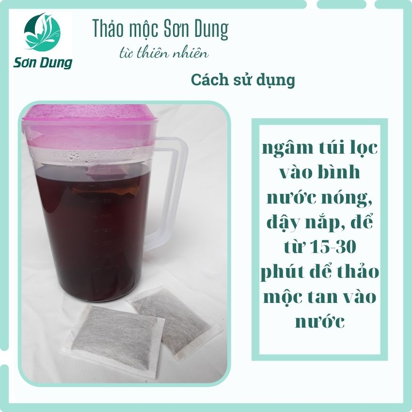 GỘI ĐẦU BỒ KẾT THẢO MỘC SƠN DUNG, HỘP 20 TÚI LỌC,GĐ1&3