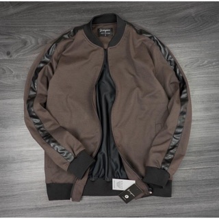 ÁO KHOÁC BOMBER PHỐI DA