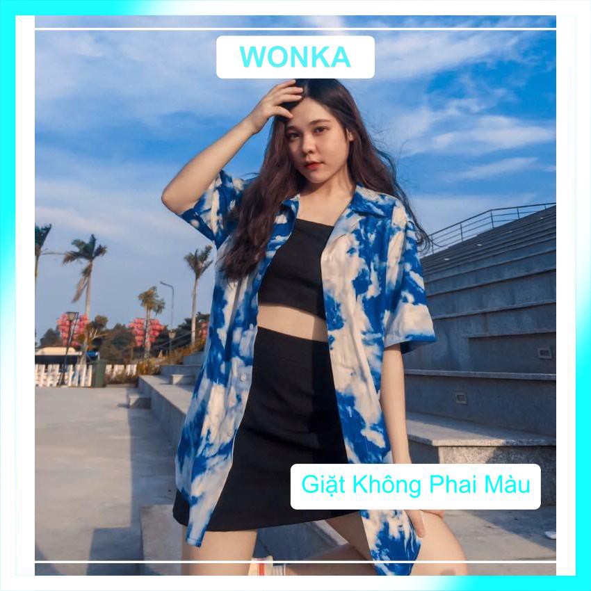 [CLIP THẬT] Áo sơ mi tay ngắn họa tiết Vân Mây Cloud Fulltag Mende tay lỡ [ FORM UNISEX ] | BigBuy360 - bigbuy360.vn