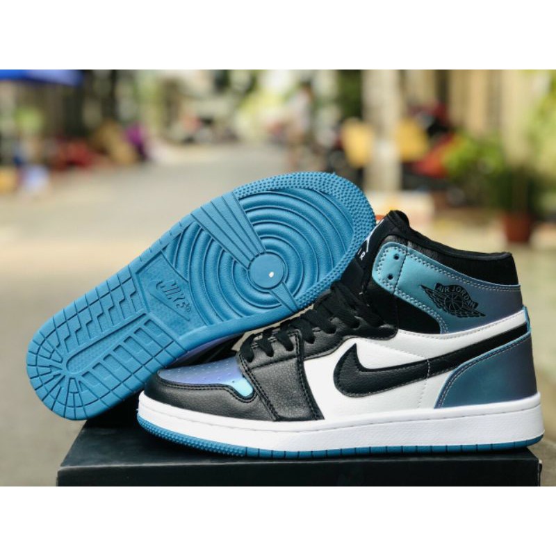 Giày Thể Thao Jordan blue ( PHẢN QUANG ĐỔI MÀU) FULL BILL BOX phối màu cực đẹp 2021