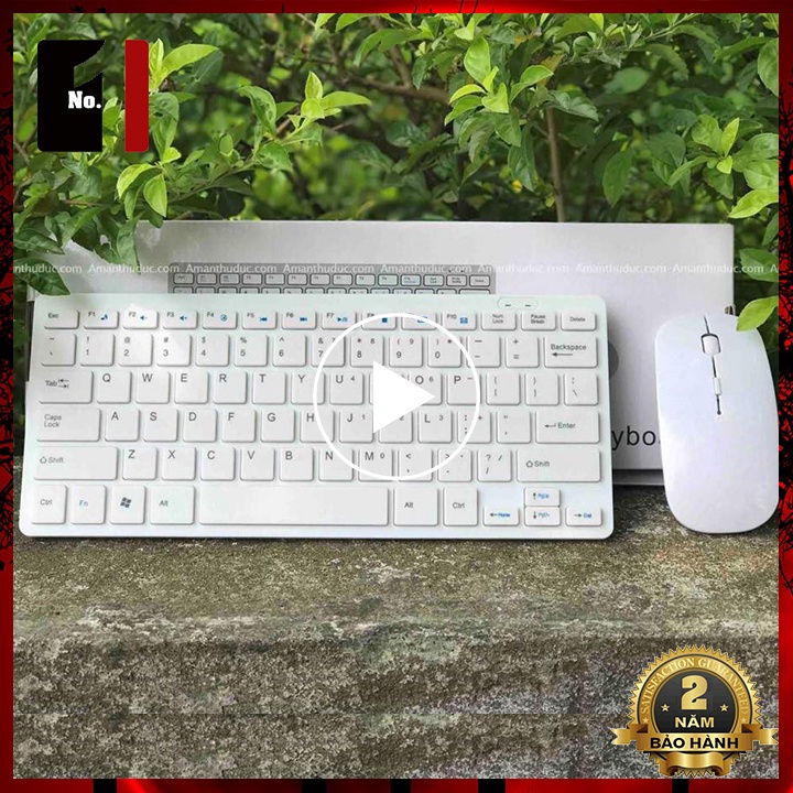 Combo Bàn Phím Chuột Không Dây Nhỏ Máy Vi Tính Laptop Pc Smart TV Chuột Bàn Phím Làm Việc Văn Phòng