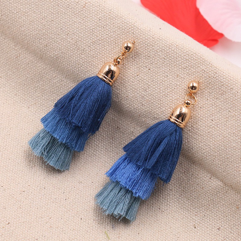 Bộ Sưu Tập Bông Tai Chỉ Thêu Phong Cách Boho - Hiện Đại