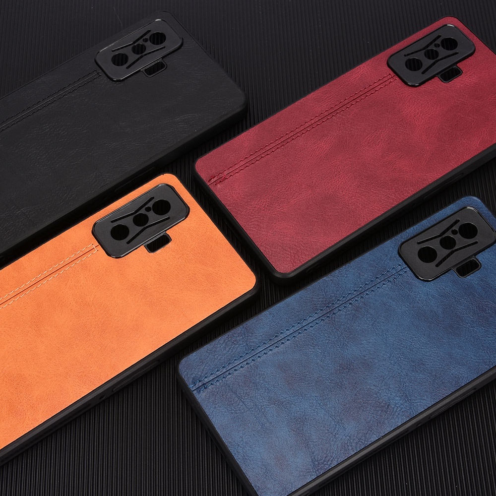 Ốp Điện Thoại Da Đơn Giản Chống Rơi Cho Xiaomi 12 12s 12X Poco F4 GT X4 M4 X3 NFC M3 X2 F2 Pro Ultra 5G