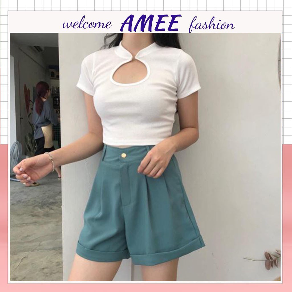 Quần short nữ ống rộng_TJO00 Amee Fashion