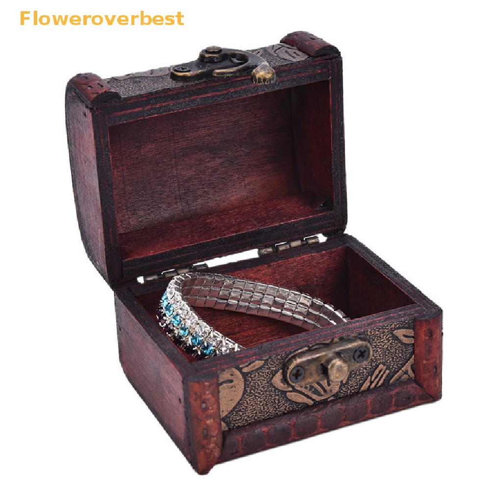 Fobvn Hộp Gỗ Đựng Trang Sức Vintage Bán Chạy