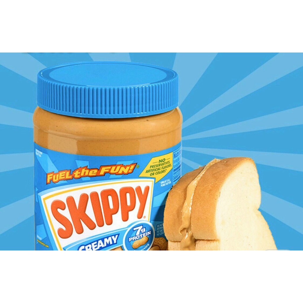 BƠ ĐẬU PHỘNG SKIPPY CREAMY PEANUT BUTTER MỸ 1.36KG