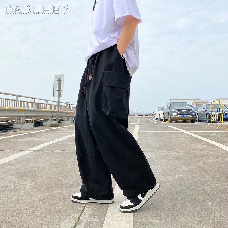 Quần Dài Dáng Rộng Ống Thẳng Phong Cách Đường Phố Hợp Thời Trang Cho Nam