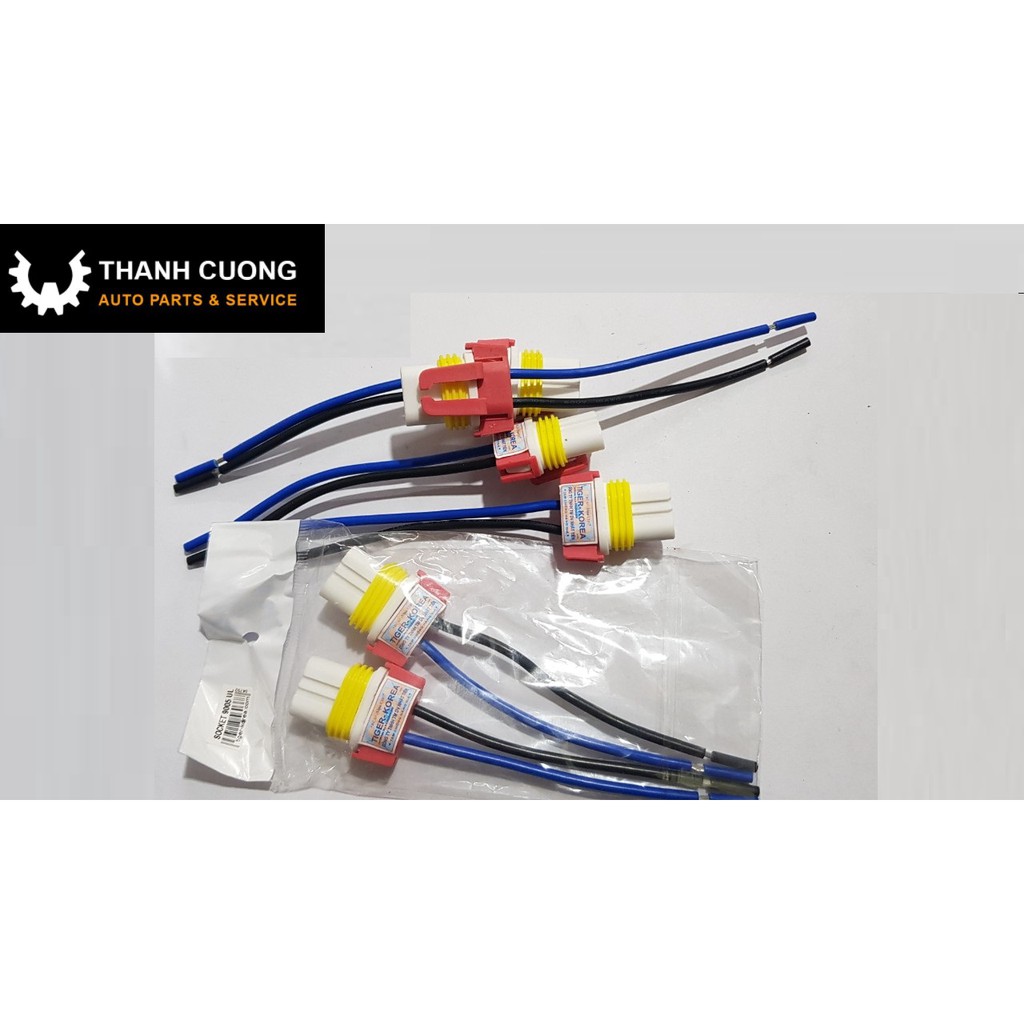 Chuôi  đèn : H1,H3,H4,H7, H8, H11,9005,9006...... Chính Hãng Tiger bằng Sứ, Nhựa Chịu Nhiệt Cao Cấp