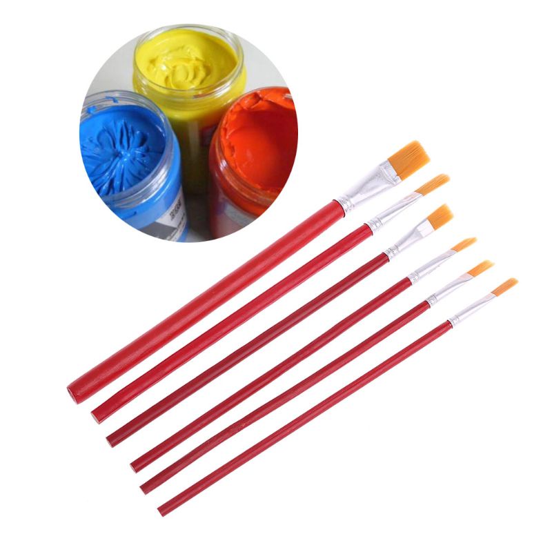 Set 6 Cọ Vẽ Tranh Sơn Dầu Chuyên Nghiệp Mới