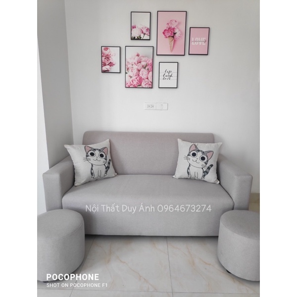 Bộ Sofa Tay Vuông 1,6m Kèm Bàn Lồng Chim